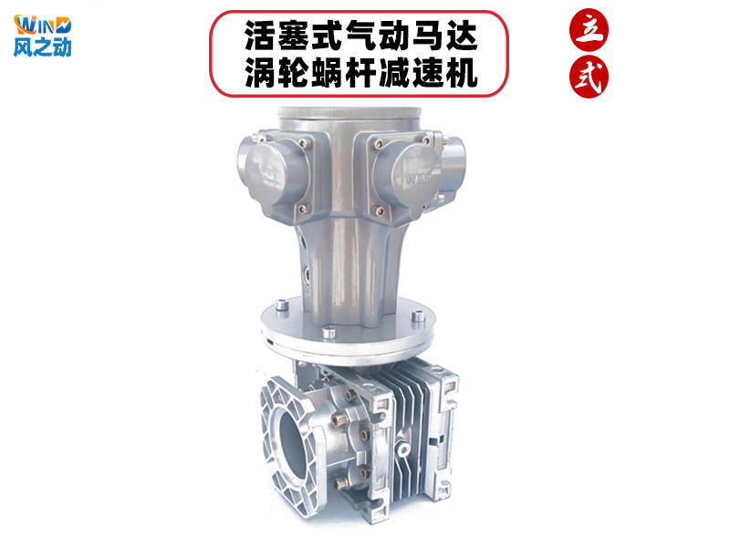 活塞式气动马达+涡轮涡杆减速机