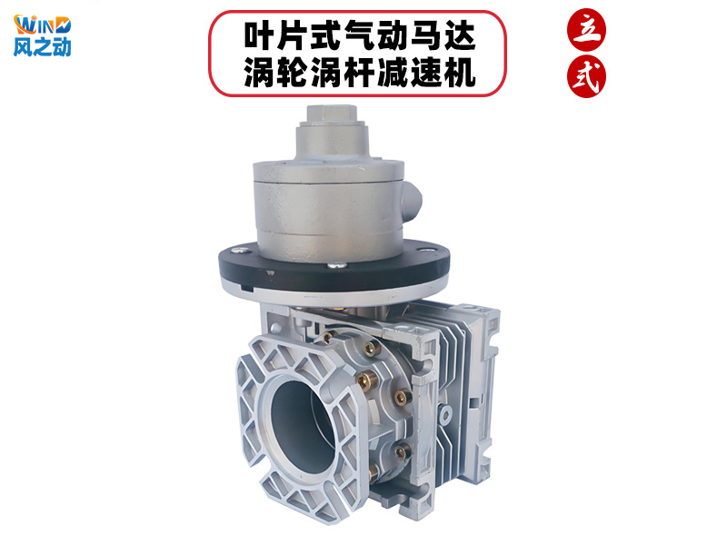 叶片式气动马达配涡轮蜗杆减速机