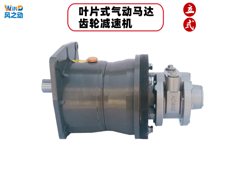 叶片式气动马达配齿轮减速机（立式）